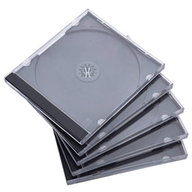 Maxtek clear jewel case front view shows professional artwork display benefit