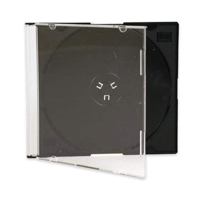 Maxtek slim jewel case front view shows clear cover and neat artwork display