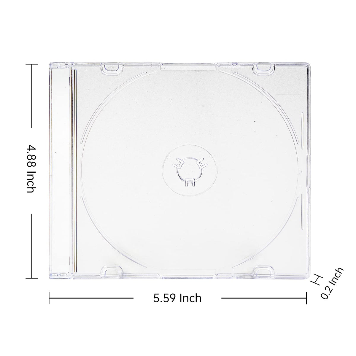 Maxtek slim jewel case side profile highlighting ultra-thin 5.2mm space-saving benefit