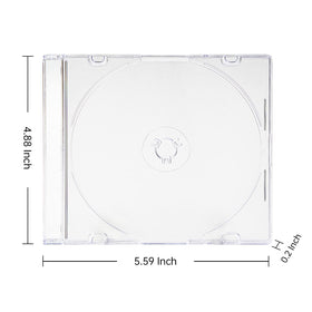 Maxtek slim jewel case side profile highlighting ultra-thin 5.2mm space-saving benefit