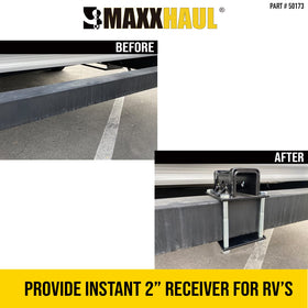MAXXHAUL close-up of four mounting holes showing bolt security benefit