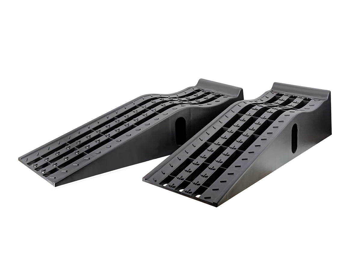 MAXXHAUL front profile showing ramp shape and safe drive-on geometry for easy access