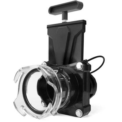 MAXXHAUL 51170 front view showing clear adapter and cap for easy visual draining