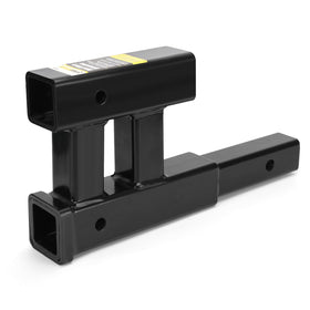 MAXXHAUL front view of dual 2-inch receiver showing sturdy construction and convenience