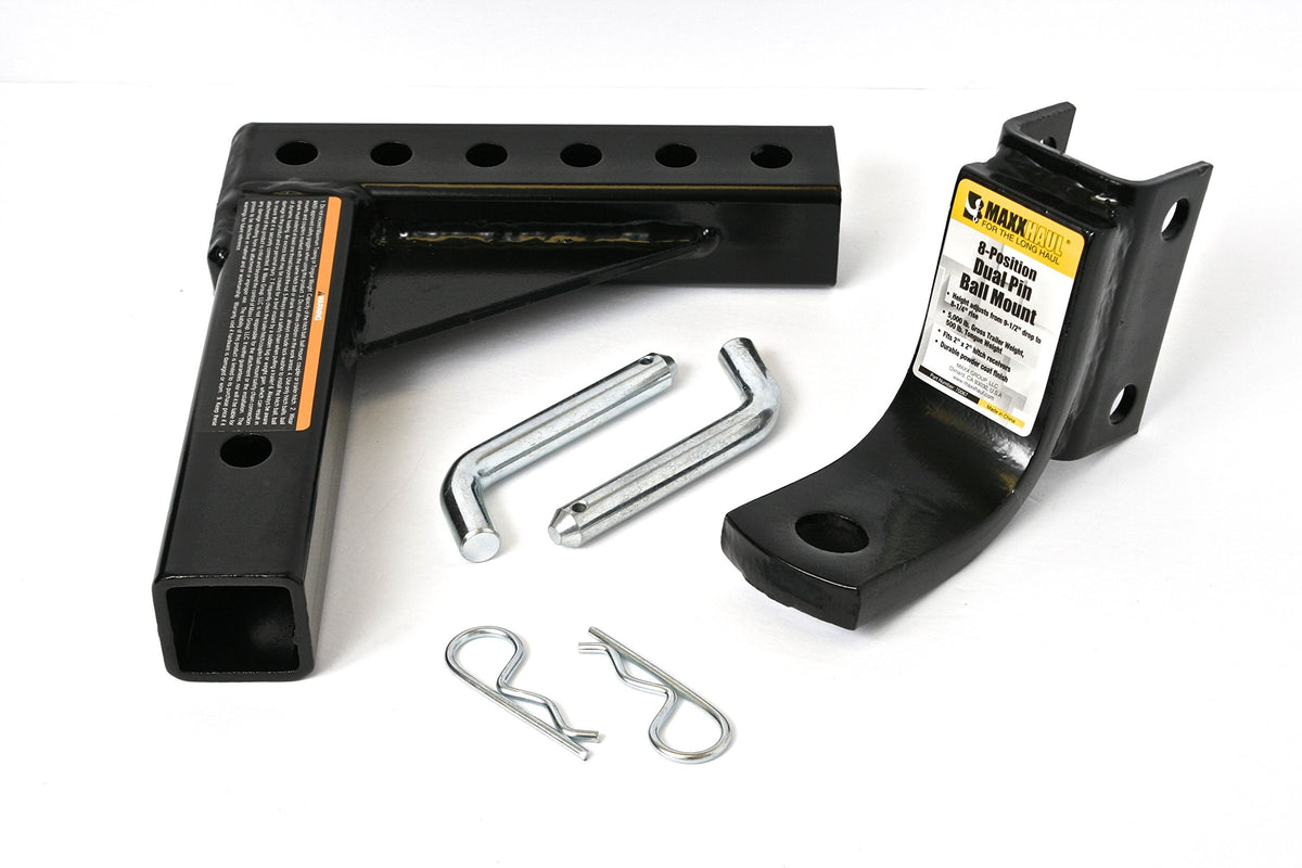 MAXXHAUL dual-pin locking system ensuring secure towing connection