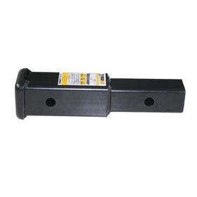 MAXXHAUL hitch extender with 5/8-inch pin and clip highlighting secure attachment