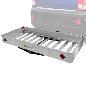 MAXXHAUL folded against vehicle to save space when not carrying cargo