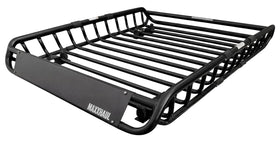 MAXXHAUL front view of steel roof basket showing durable finish and rails for reliable storage