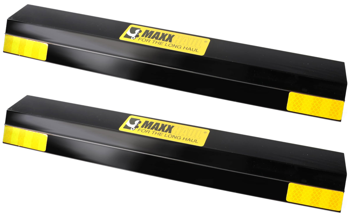MAXXHAUL front view of 16-inch parking stopper showing shape and size benefit