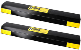 MAXXHAUL front view of 16-inch parking stopper showing shape and size benefit