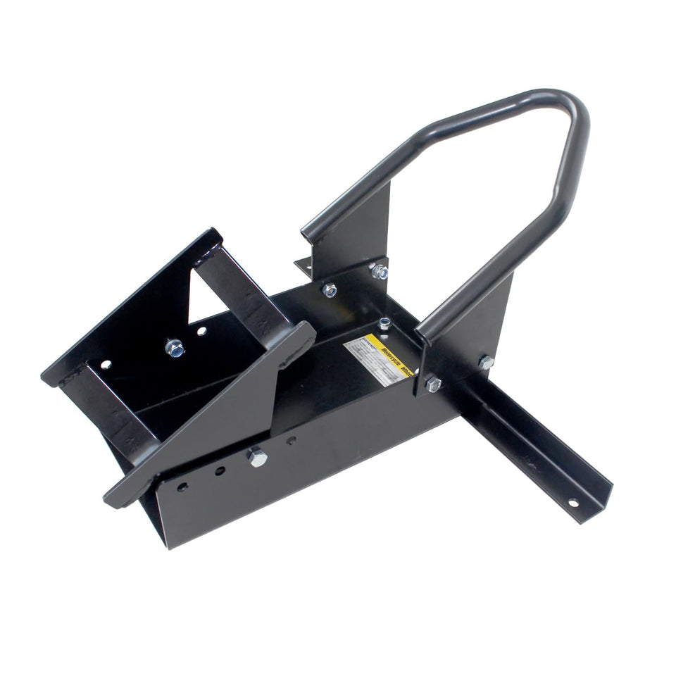 MaxxHaul front view wheel chock showing sturdy frame and secure hold benefit