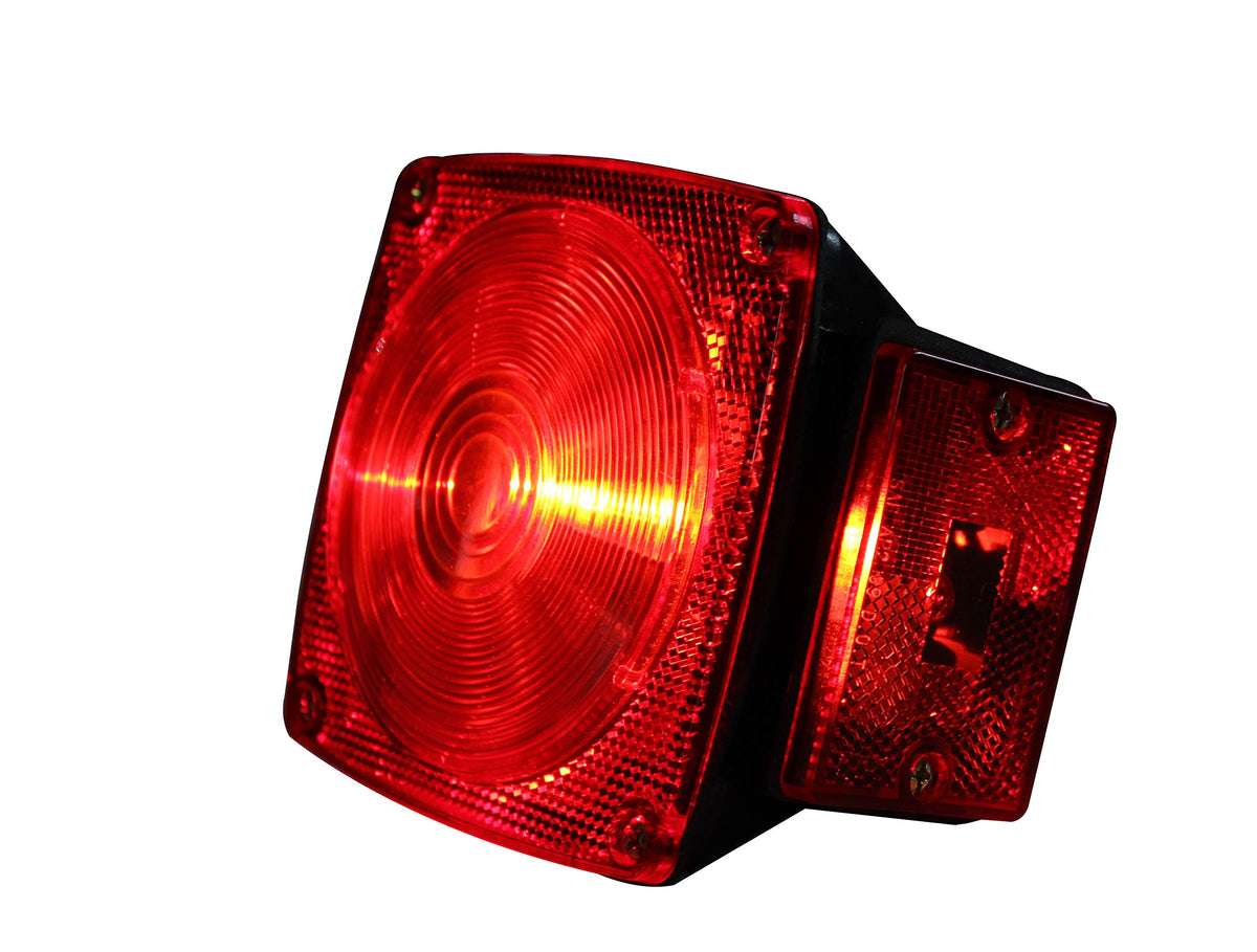 MAXXHAUL lights installed on utility trailer demonstrating road-ready visibility