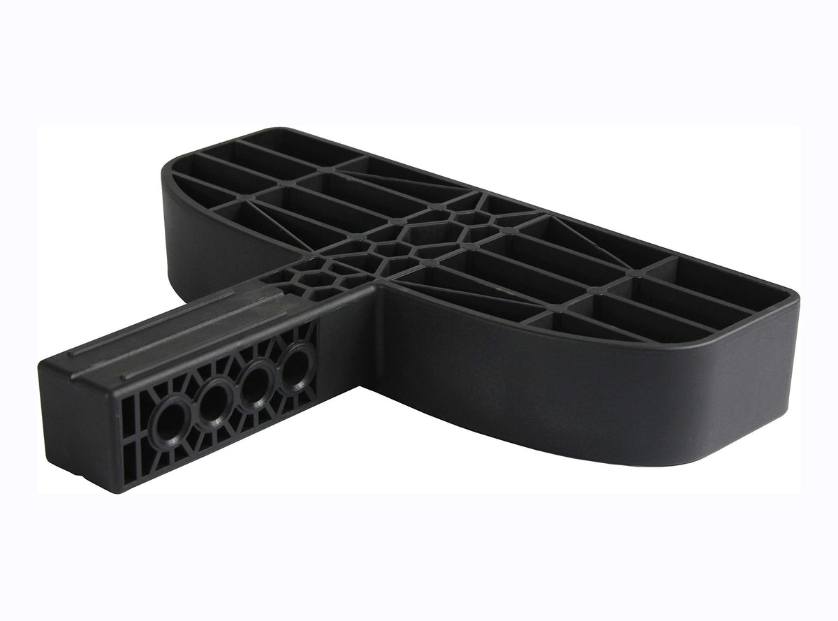 MAXXHAUL mounted on RV rear in use providing easy access to storage and rooftop gear