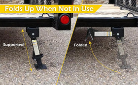 MAXXHAUL mounting plate with pre-drilled holes showing simple bolt-on installation