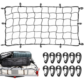 MAXXHAUL net stretched across a truck bed securing large cargo for safer transport