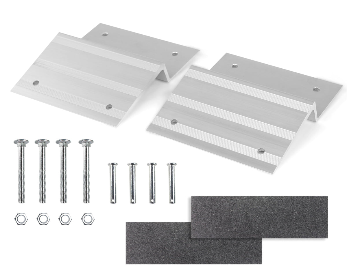 MAXXHAUL ramp top kit front view showing sleeve and pads for quick installation