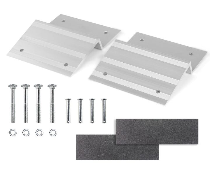 MAXXHAUL ramp top kit front view showing sleeve and pads for quick installation
