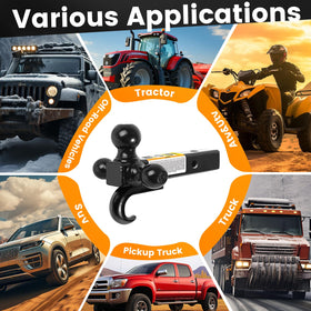 MAXXHAUL side profile installed in 2-inch receiver showing easy fitment benefit