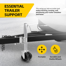 MAXXHAUL side wind handle and swing-back bracket detail for easier cranking and stowing