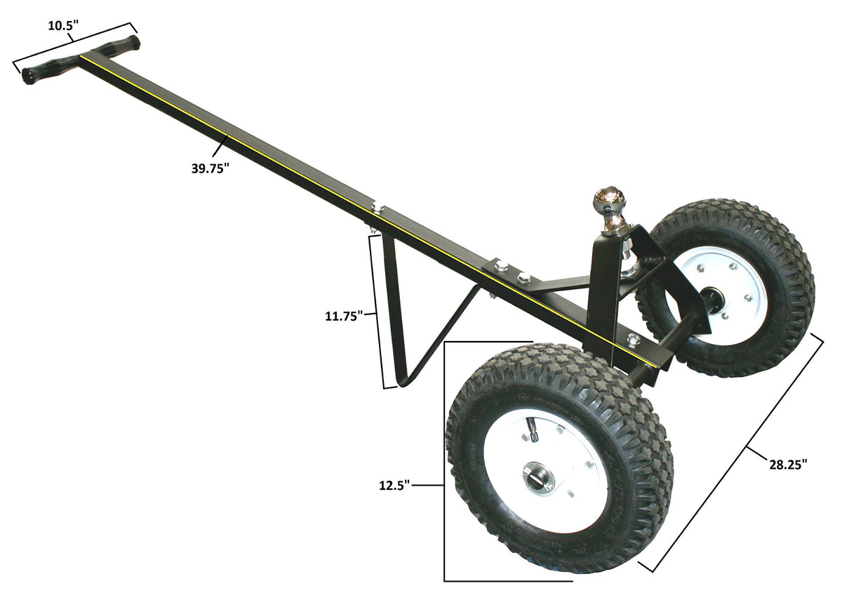 MAXXHAUL side profile with small trailer demonstrating secure lifting benefit