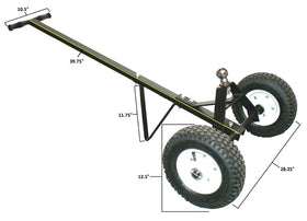 MAXXHAUL side profile with small trailer demonstrating secure lifting benefit