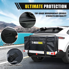 MAXXHAUL heavy-duty zipper with large holes for padlock security
