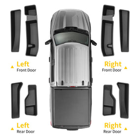 Maxzina rear door pocket tray installed keeps items secure and quiet