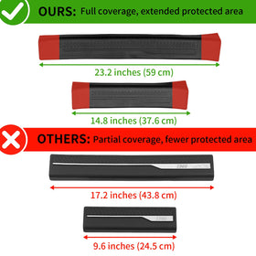 Maxzina protector installed while passenger enters showing dirt protection
