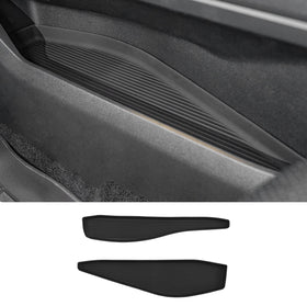 Maxzina front view of both console trays showing fit and tidy storage benefit