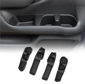 Maxzina front view of the door storage tray showing product fit and style benefit