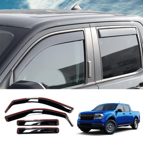 Maxzina front passenger visor on Maverick showing streamlined protection benefit