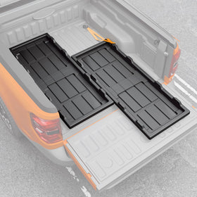 Maxzina front view installed on Ford Maverick showing organized storage and easy access