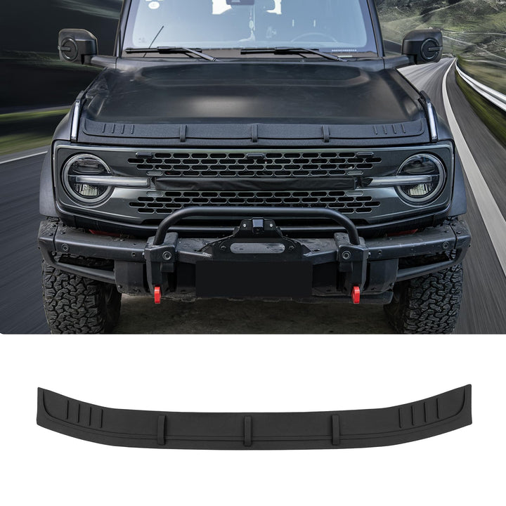 Maxzina front view hood protector showing coverage and clean fit benefit