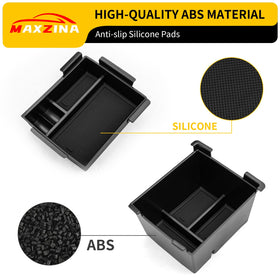 Maxzina organizer in use holding phone keys and coins for easy access