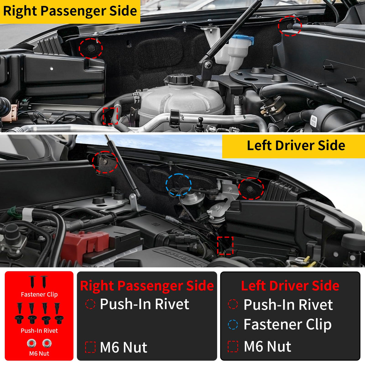 Maxzina installation in progress on driver side demonstrating easy no-drill fitment