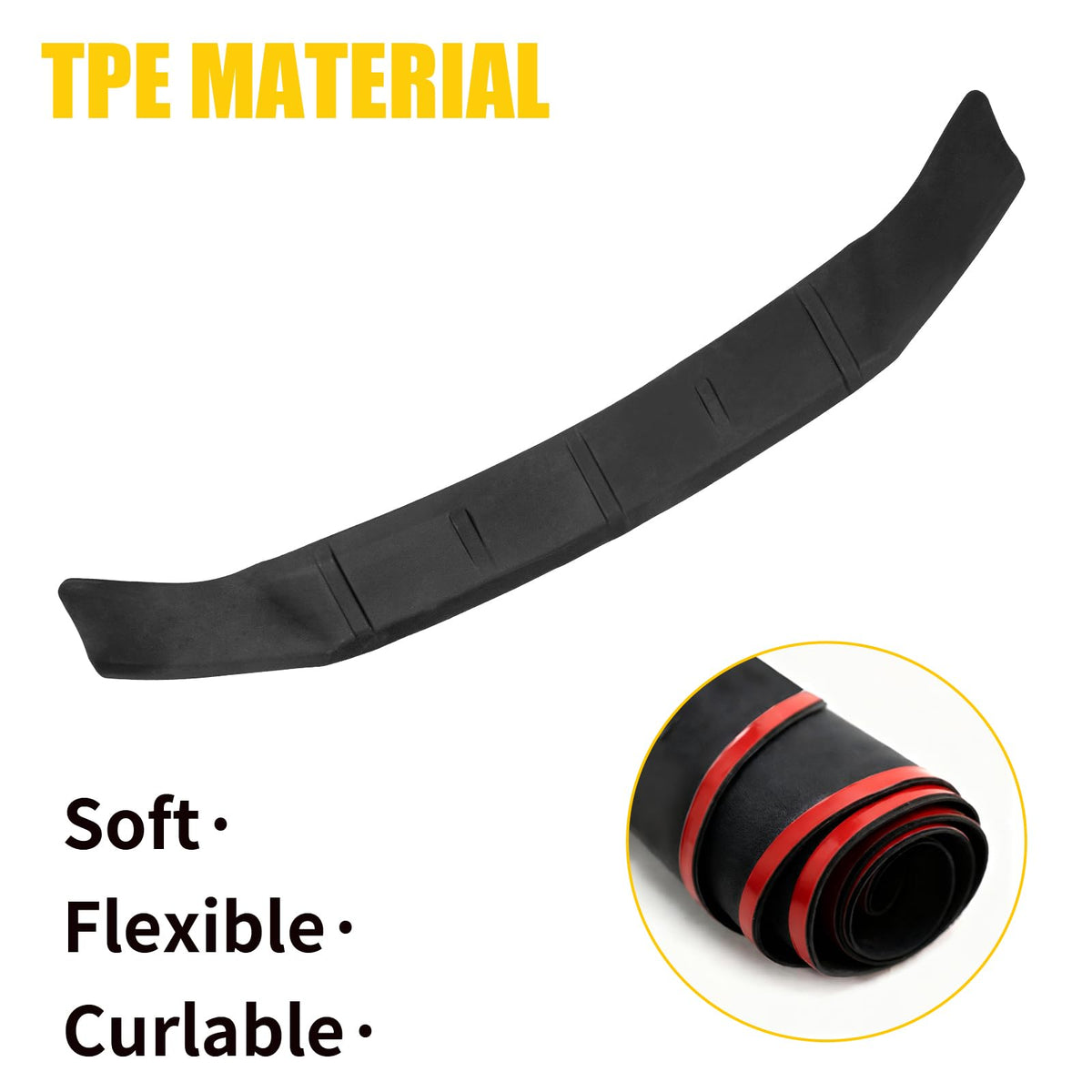 Maxzina being installed with double-sided tape showing easy adhesion