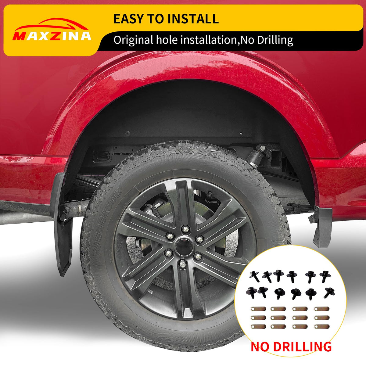 Maxzina installation point showing original holes for drill-free mounting convenience