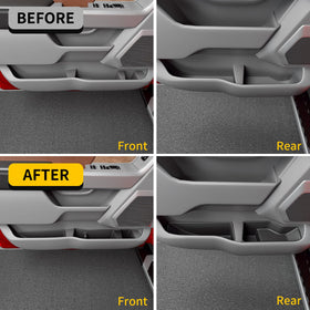 Maxzina lifestyle interior shot showing tidy F150 doors and cleaner cabin