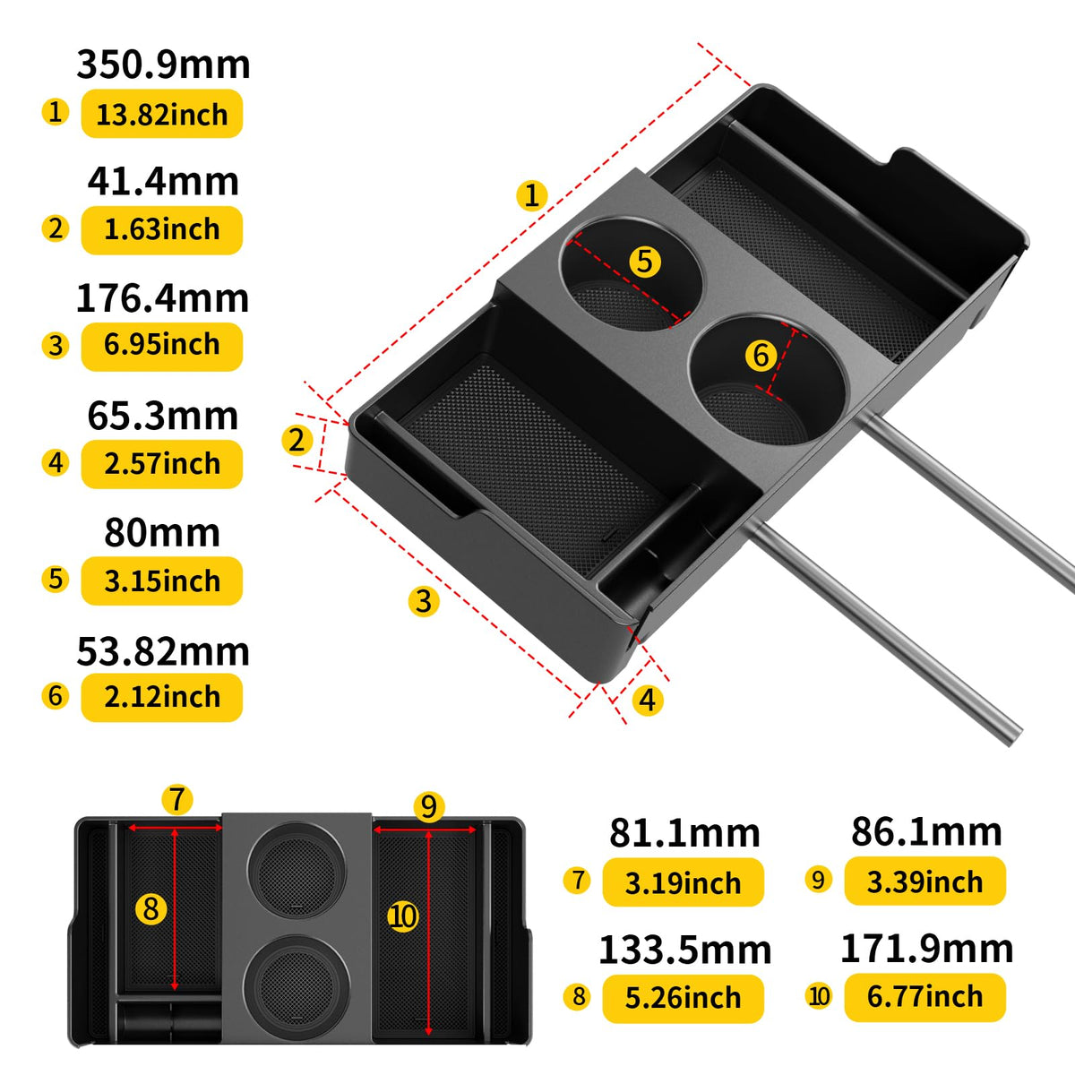 Maxzina scale size comparison indicating compact fit and space savings