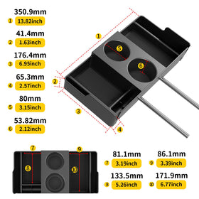 Maxzina scale size comparison indicating compact fit and space savings