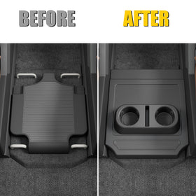 Maxzina top-down showing dual cup holders keeping drinks secure