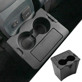 Maxzina front view showing compact in-car trash can and clean design benefit