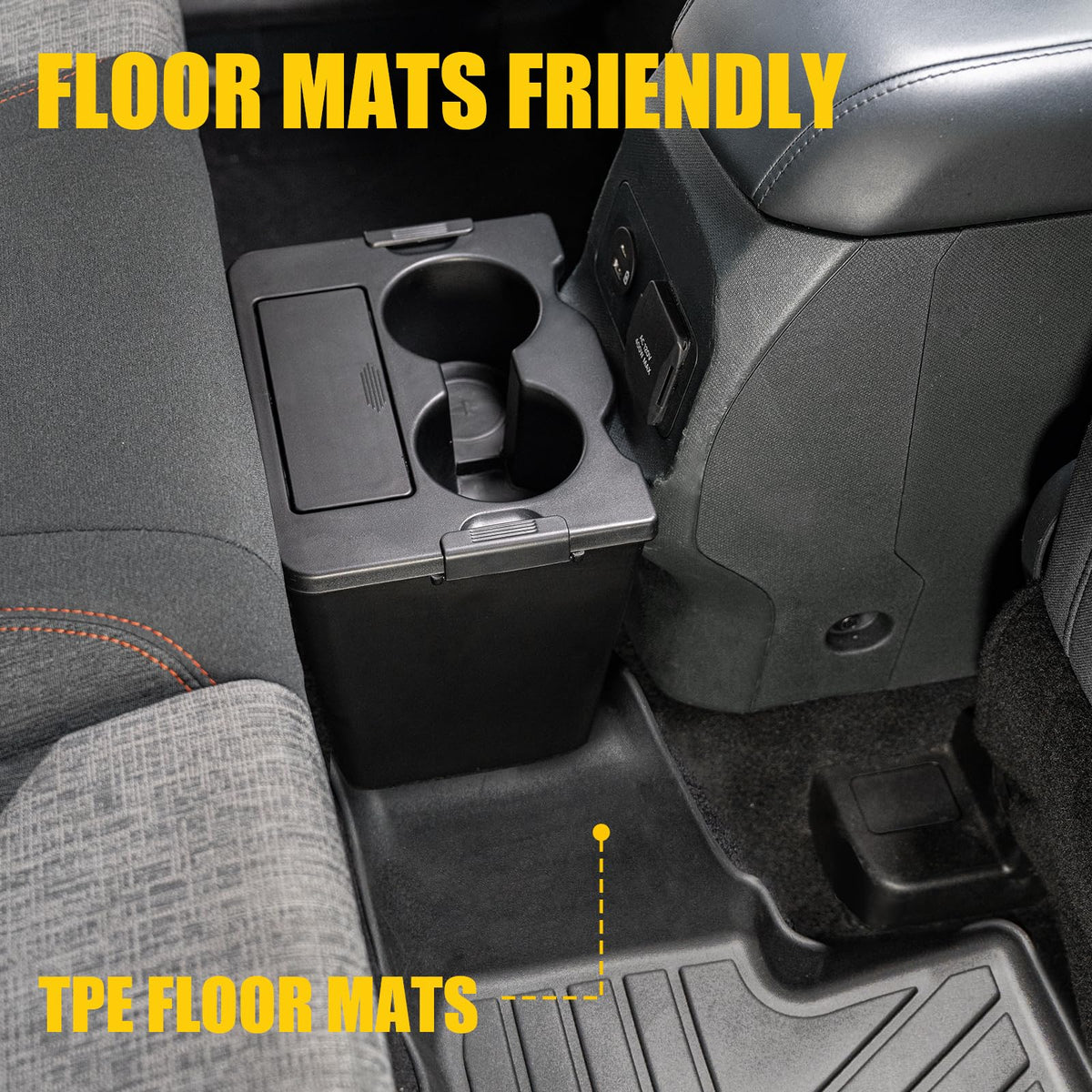 Maxzina top view showing integrated cup holders for added convenience