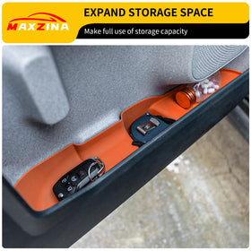 Maxzina tray seated in Ford Maverick door pocket for tidy everyday access
