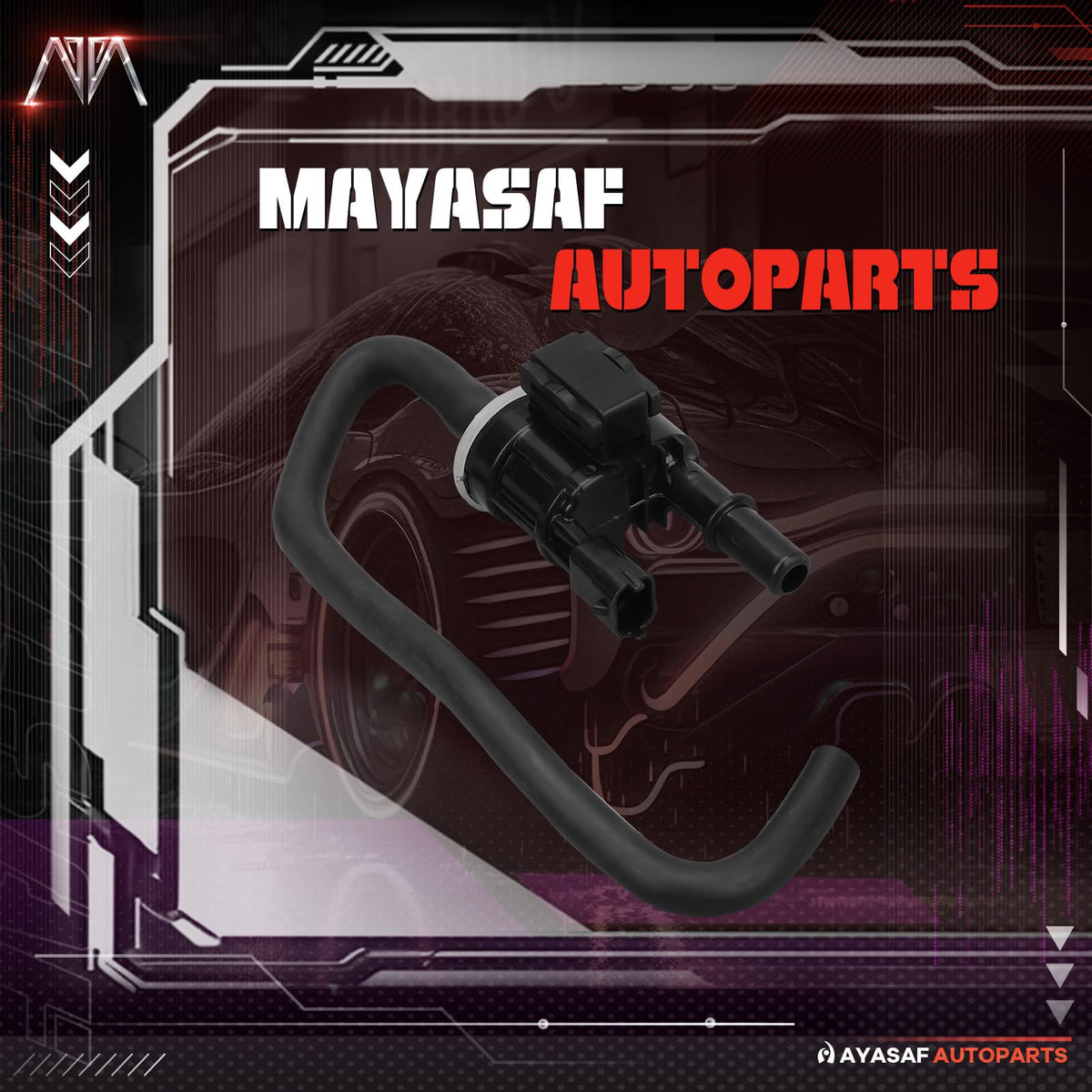 MAYASAF product packaged with label showing part number and easy return benefit