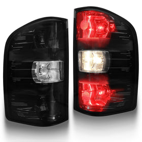 MAYELLO front view smoked tail lights showing factory-fit benefit
