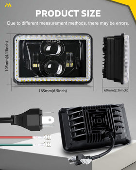 MAYELLO headlight installed on vehicle front improving road visibility