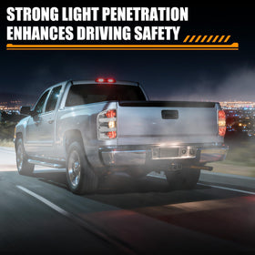 MAYELLO taillights on truck at night demonstrating clear signals and visual appeal