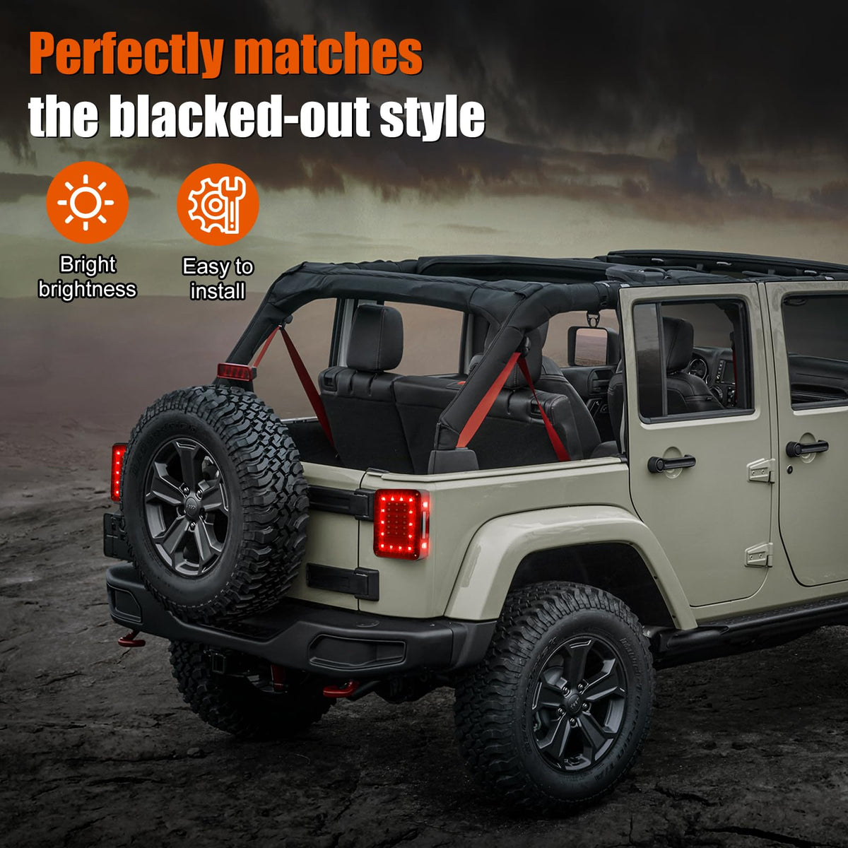 MAYELLO packaging contents show both tail lights and installation ease