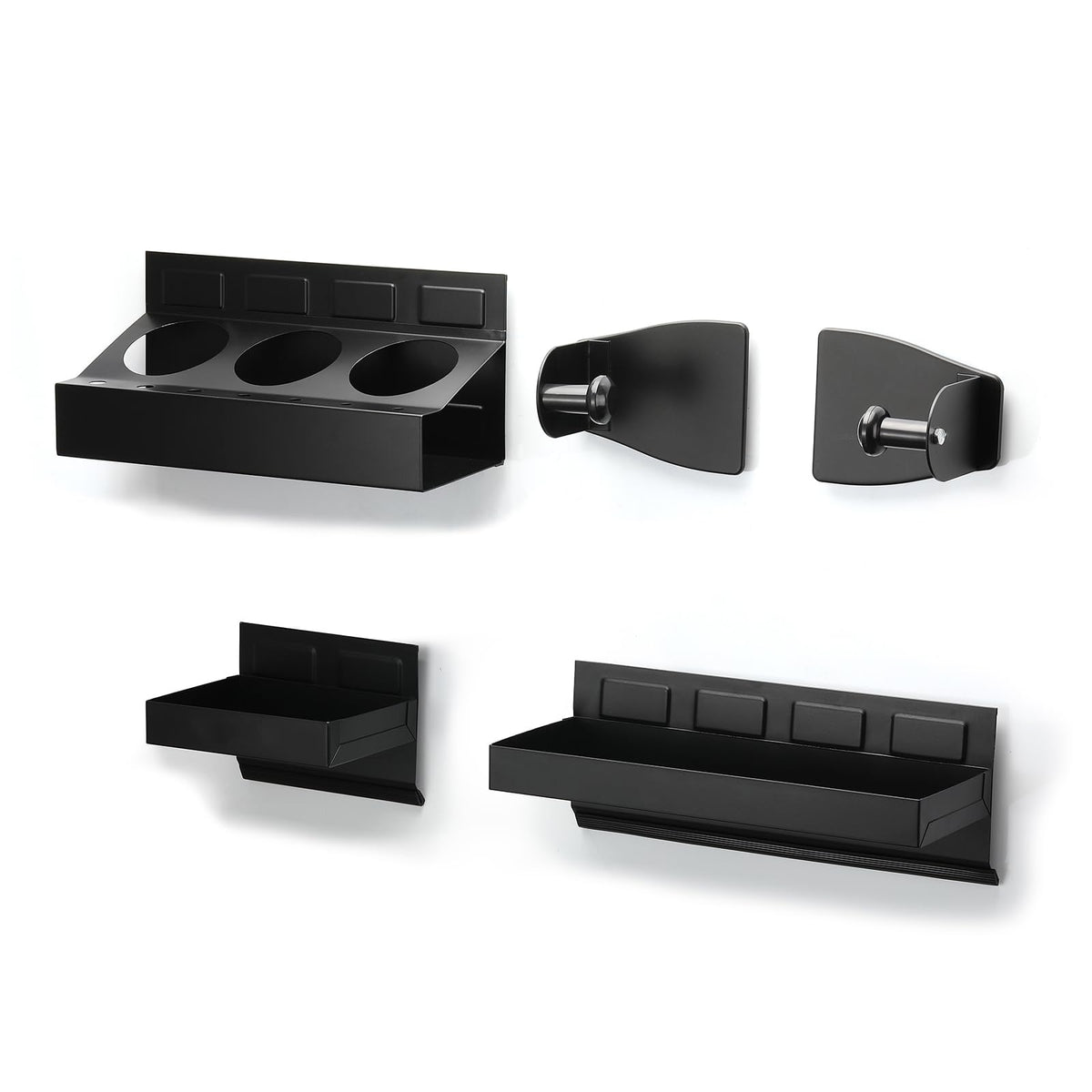 Mayouko front of set showing all four magnetic pieces and neat storage benefit